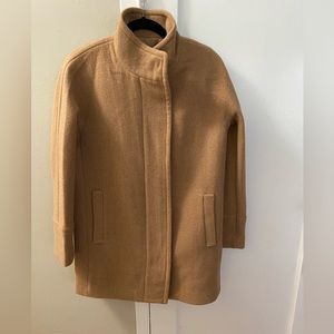 J.Crew Factory City Coat, camel, size 4, NWT